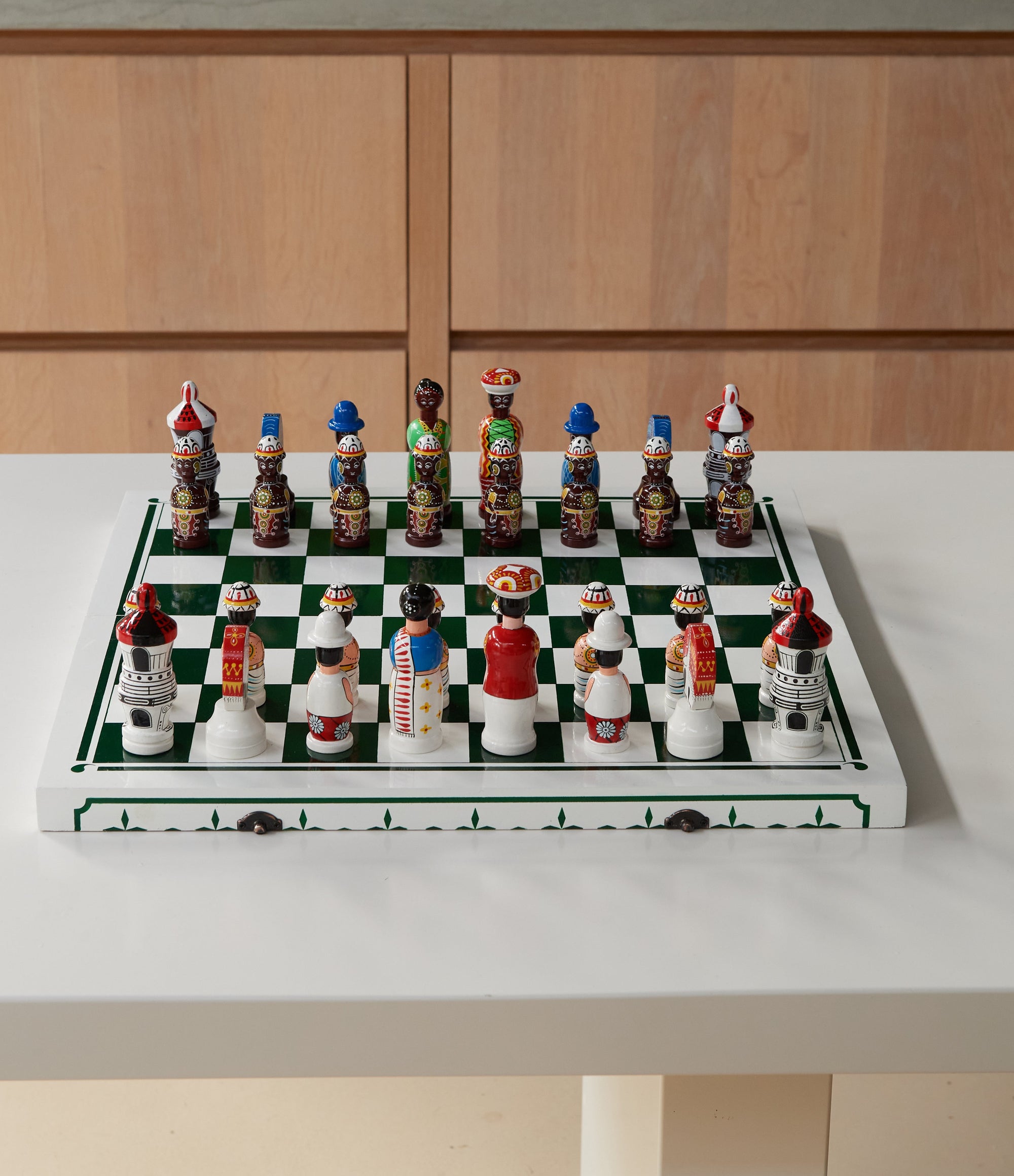 Handmade Chess Set with a flaw - NO.3 - Four Leaves