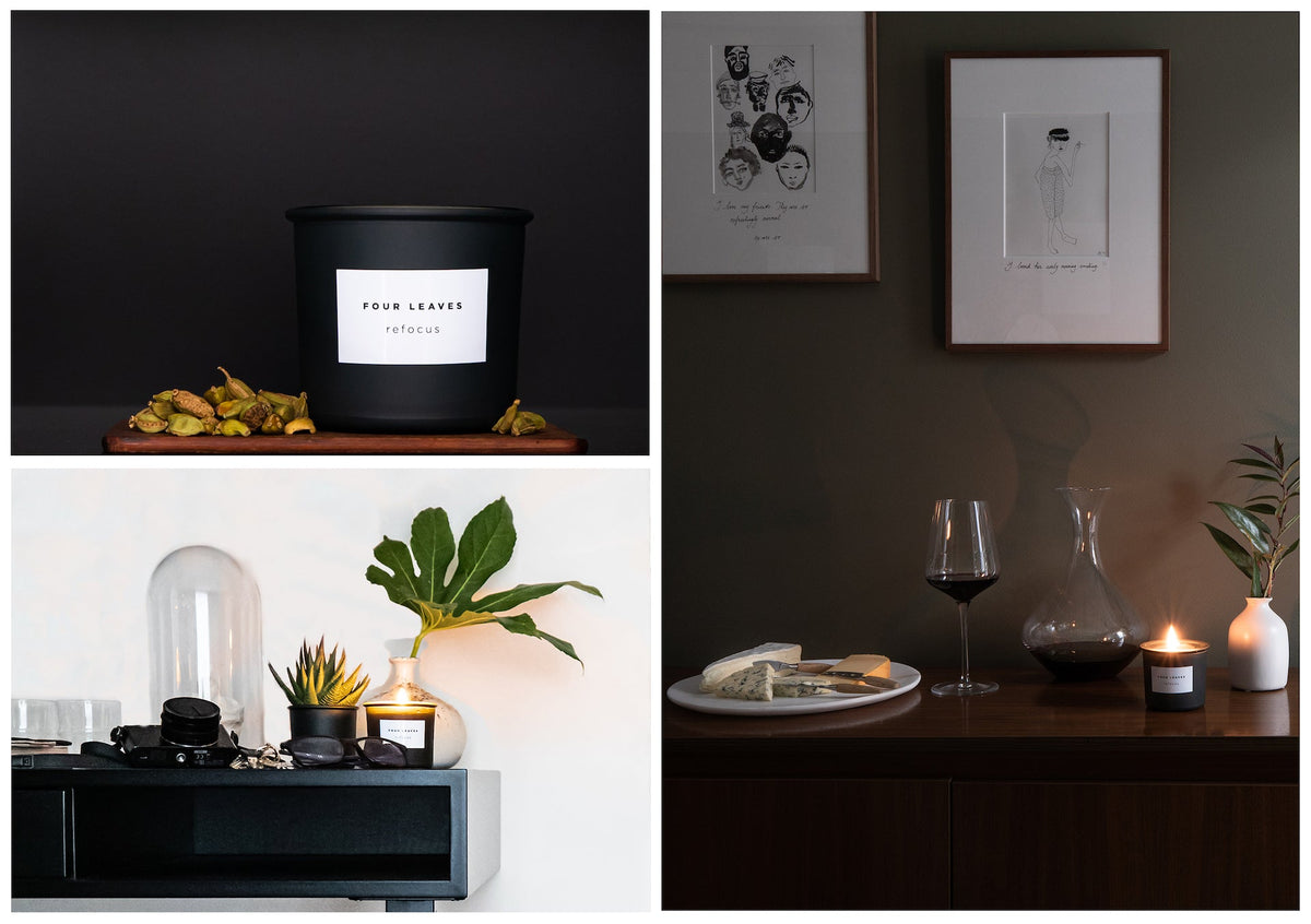 Refocus scented candle - Four Leaves
