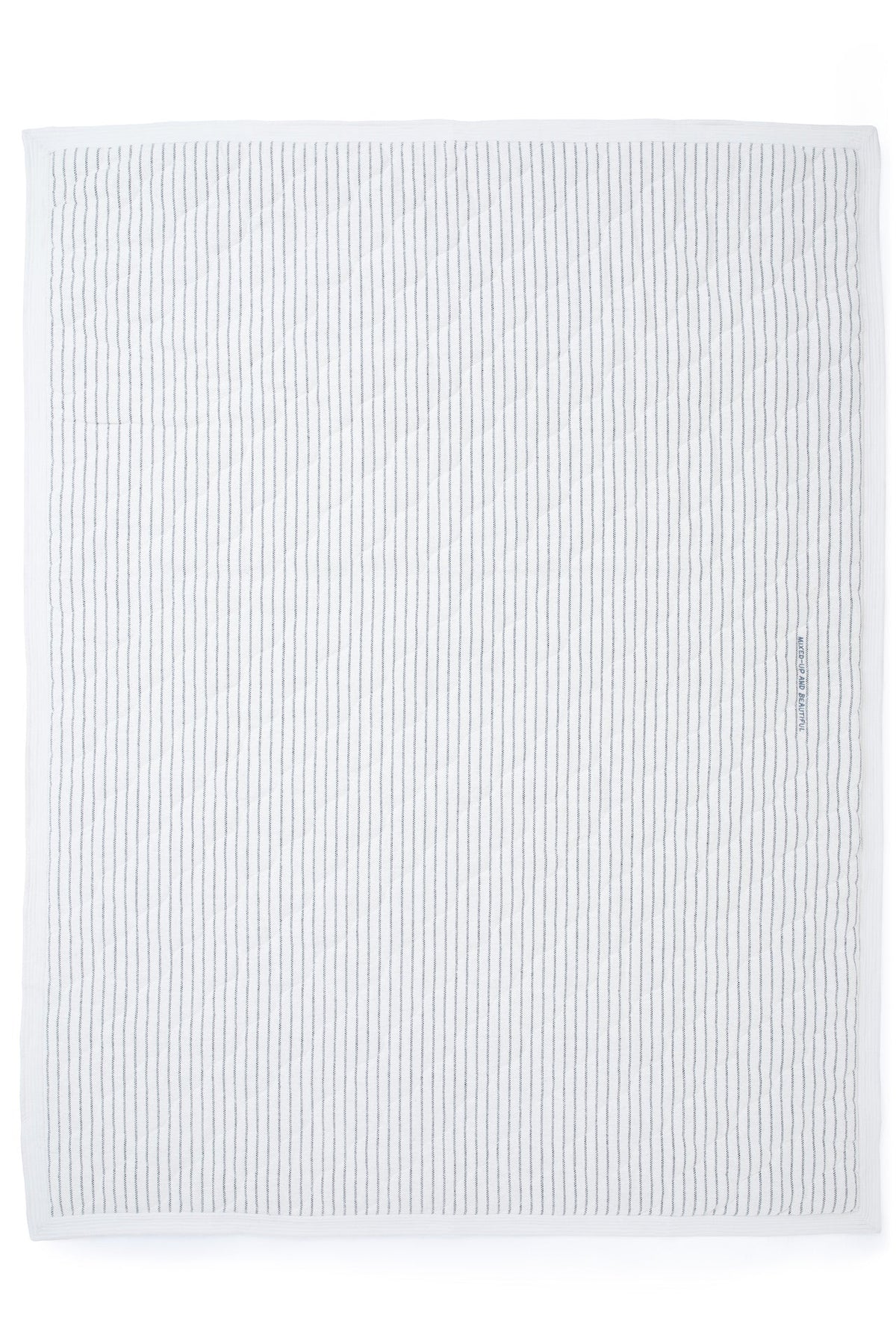 Yarn dyed open weave quilted throw - Four Leaves