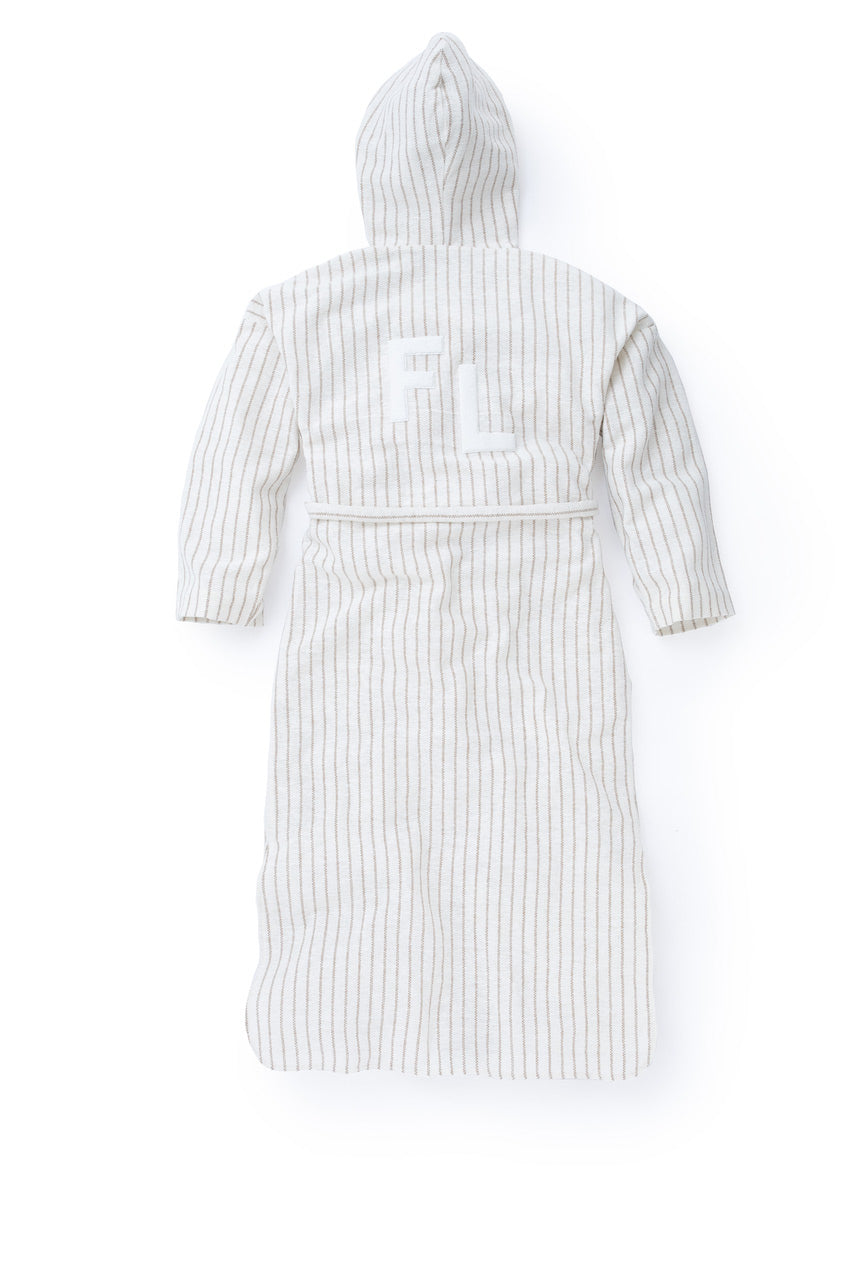 Yarn dyed open weave bathrobe - Four Leaves