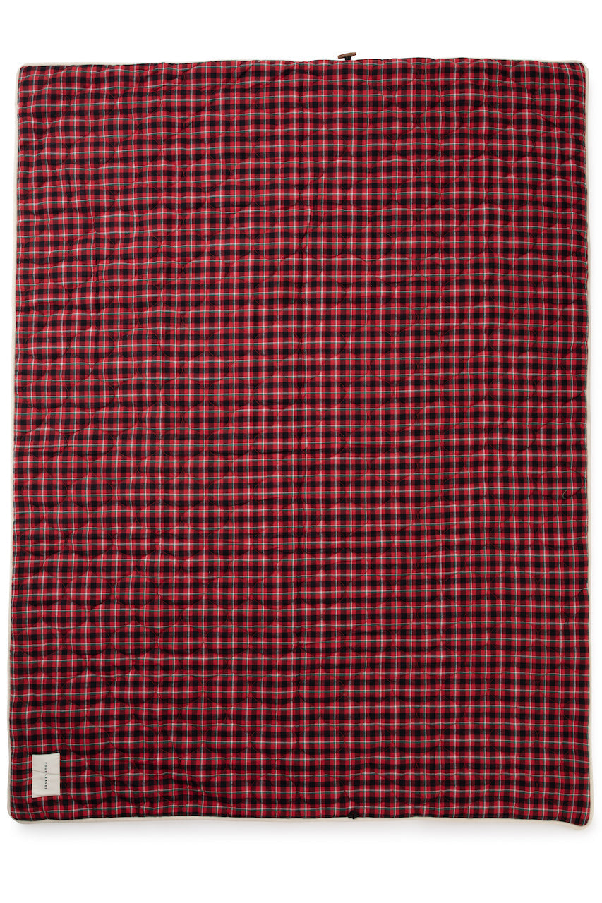 Checked flannel quilted throw - Four Leaves