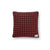 Checked flannel quilted decorative pillow - Four Leaves